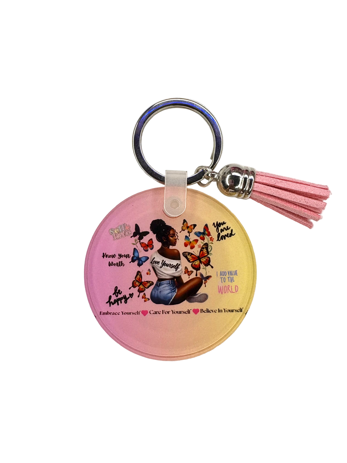 Self Love Photo Keychain
