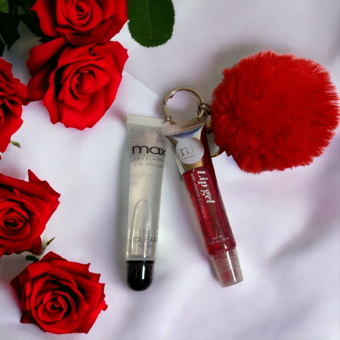 Lip Gloss Duo Nk Lip Gel Cherry & Max Clear