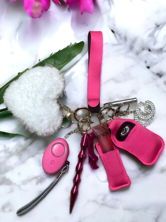 Solid Hot Pink Teen Keychain