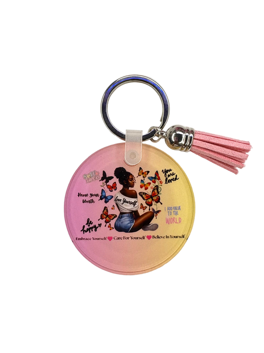 Self Love Photo Keychain