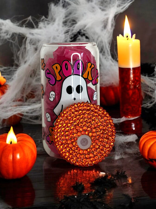 Spooky Season 16oz Glass Cup