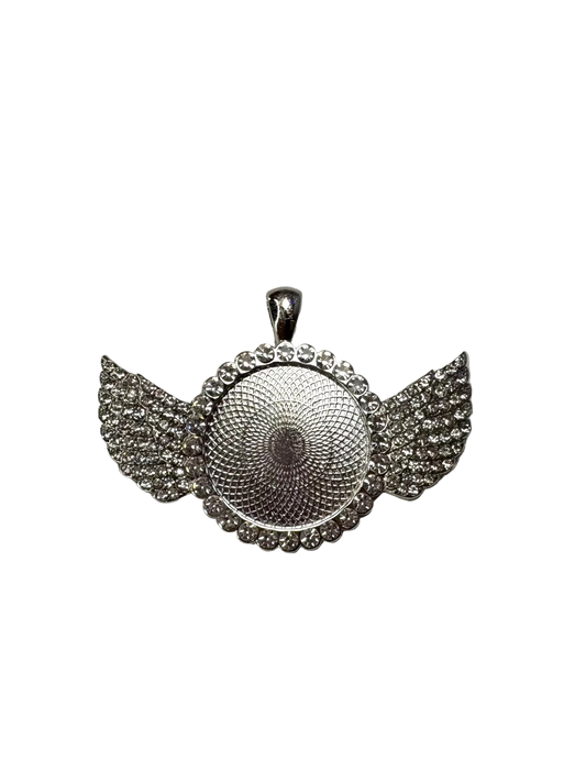 Single Sided Wing Photo Necklace