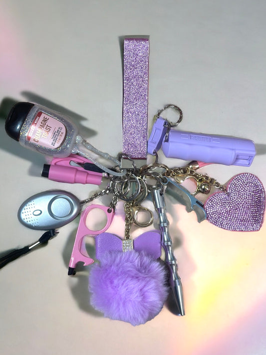 Purple Flurries 18+ Self Defense Keychain