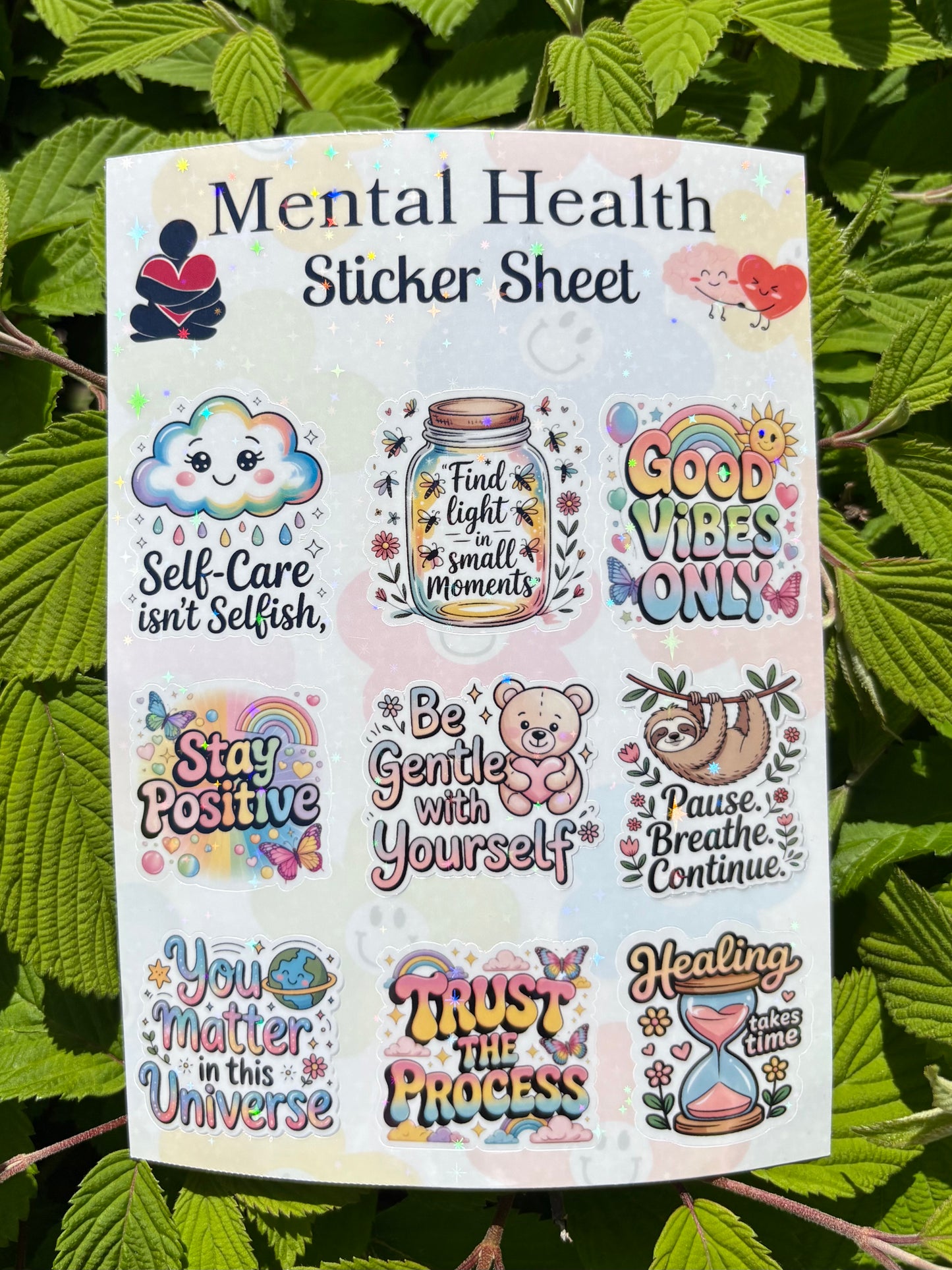 Mental Health Sticker Sheet