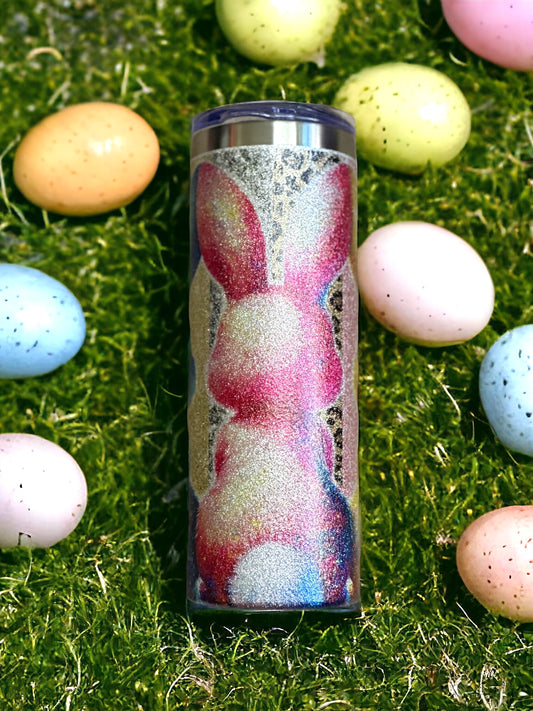 Seasonal Glitter Bunnies 20oz Tumbler