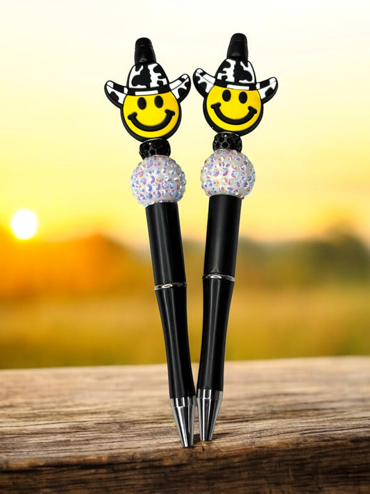 Yellow smiley Cowgirl Pen
