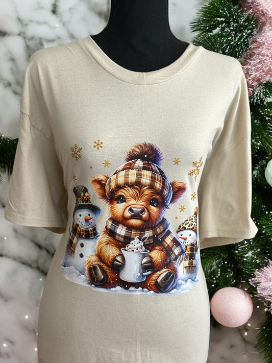 Highlander Christmas Cow