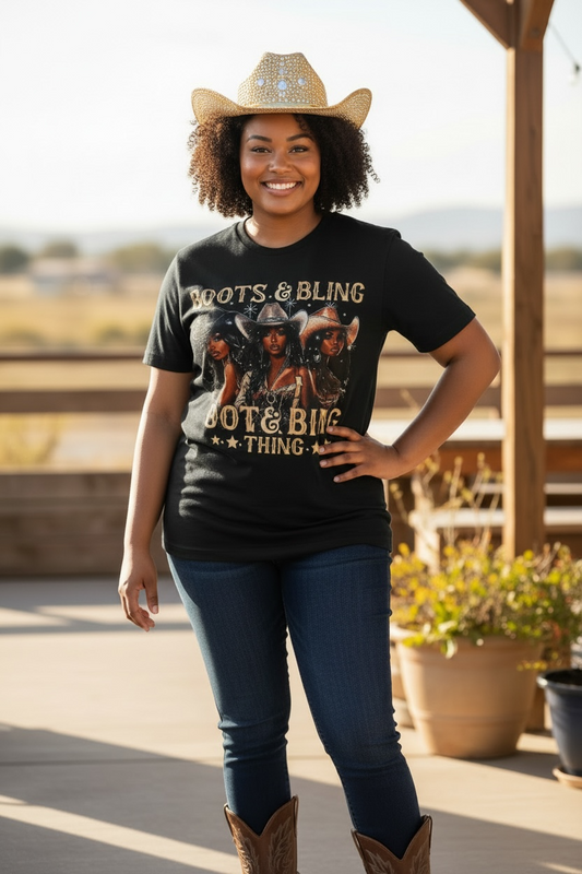 Boots & Bling It’s A CowGirl Thing T-Shirt