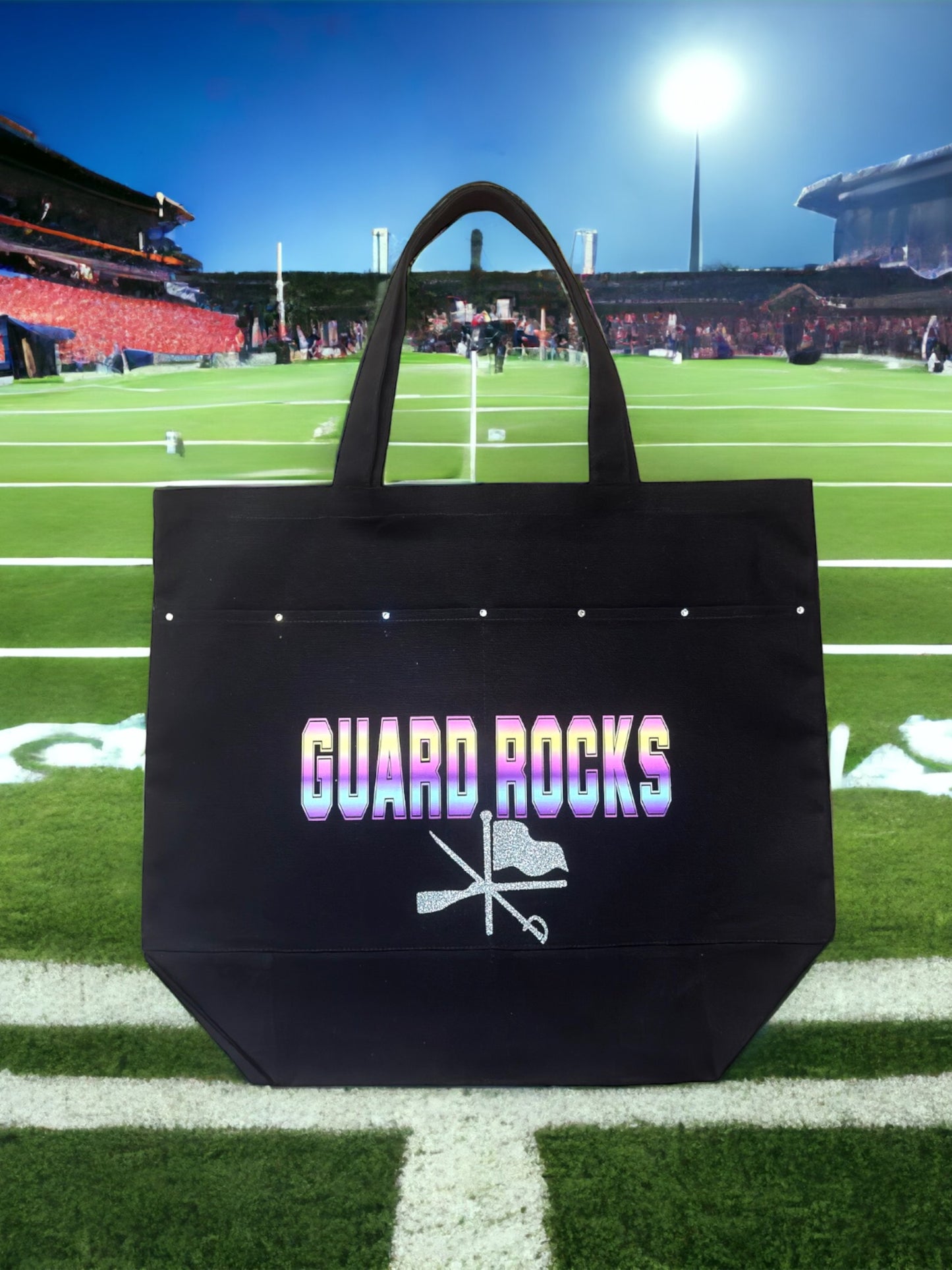 Guard Rocks Large Tote Bag