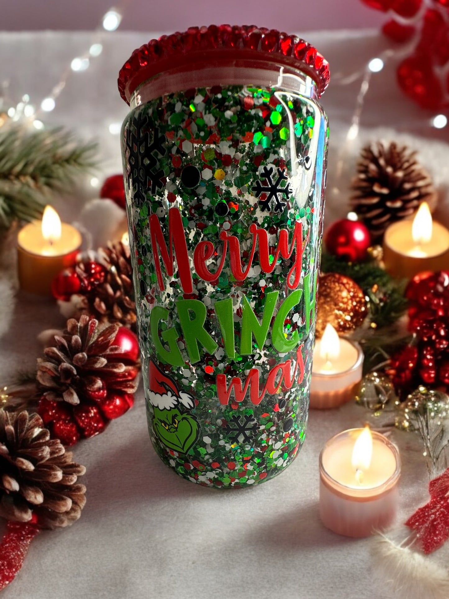 Merry G Mas 16oz Glass Tumbler