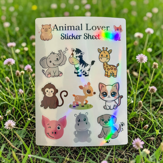 Animal Lover Sticker Sheet