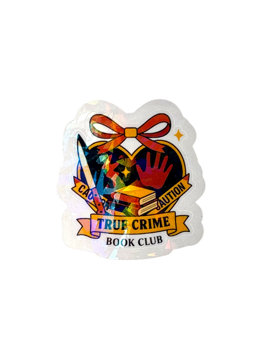 True Crime Book Club Single Sticker
