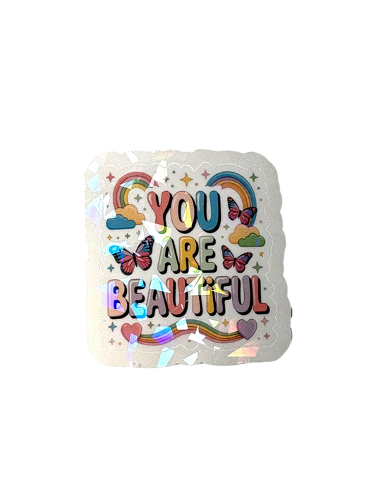 You Are Beautiful Single Sticker