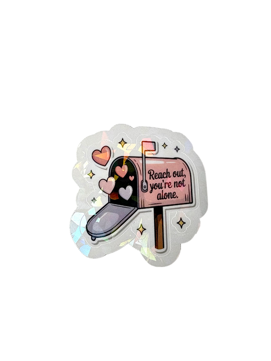 Reach Out Mailbox Single Sticker