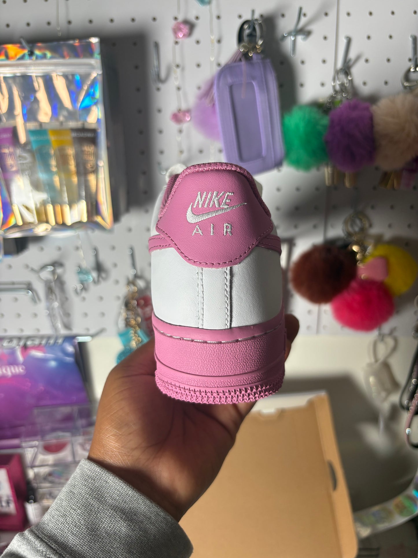 White/Pink Air Force 1 BG