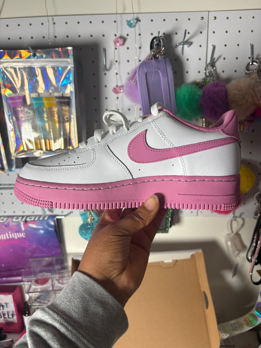 White/Pink Air Force 1 BG