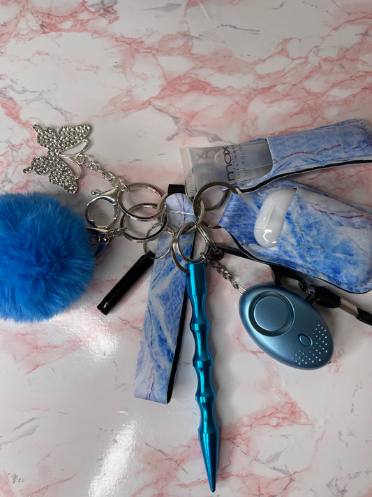 Blue Marble Teen Keychain