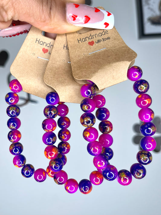 Purple Passion Bead Bracelets
